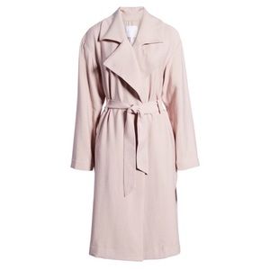Leith NWOT mauve/dusty pink trench coat